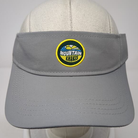 Mountain Khakis Strapback Visor Hat Gray One Size Adjustable Outdoor - Picture 2 of 10